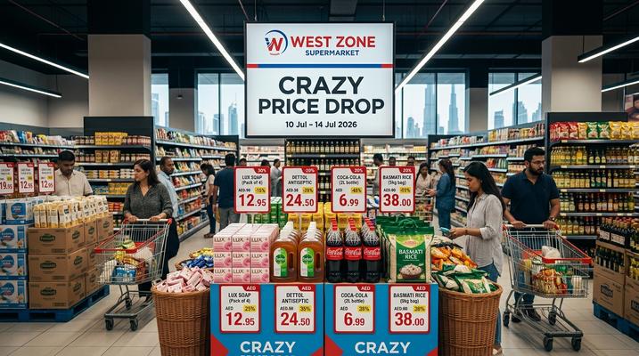 West Zone Crazy Price Drop UAE: Best Grocery Deals 10–14 July 2026