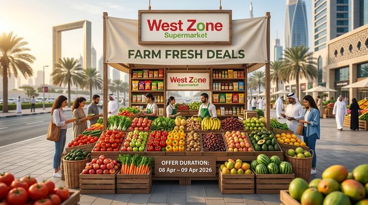 West Zone Farm Fresh Deals in UAE – April 8 to 9, 2026 | Fresh Fruits & Vegetables at Great Prices