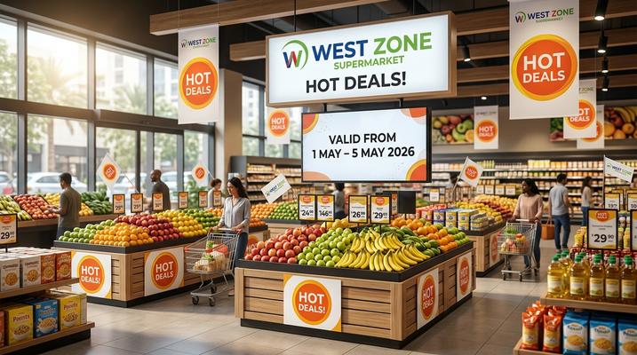 West Zone Hot Deals UAE: 1–5 May 2026 Offers – Up to 50% Off Fresh Groceries & Home Essentials