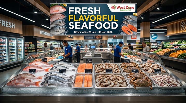 West Zone Supermarket Fresh Flavorful Seafood Offers UAE – June 26-30, 2026